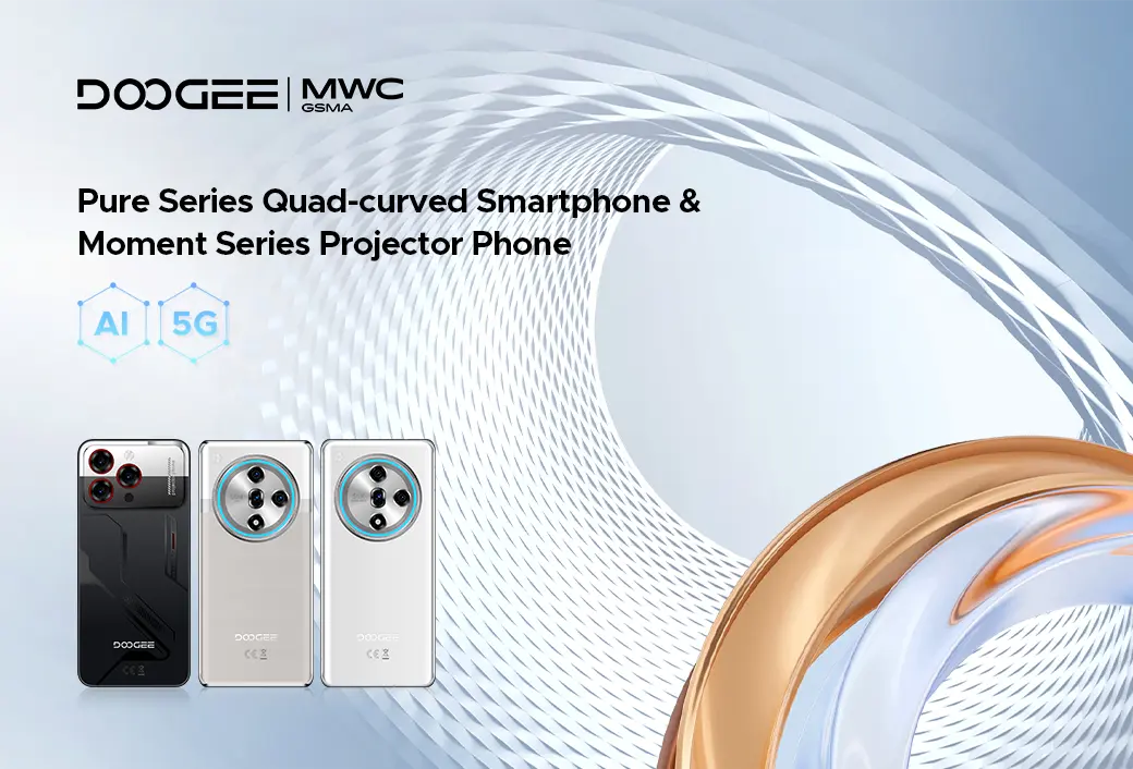 DOOGEE-Debuts-Pure-70-Moment-60-at-MWC-2025-Quad-Curved-Screens-Slim-Projectors-Redefine-Mobiles doogee.com