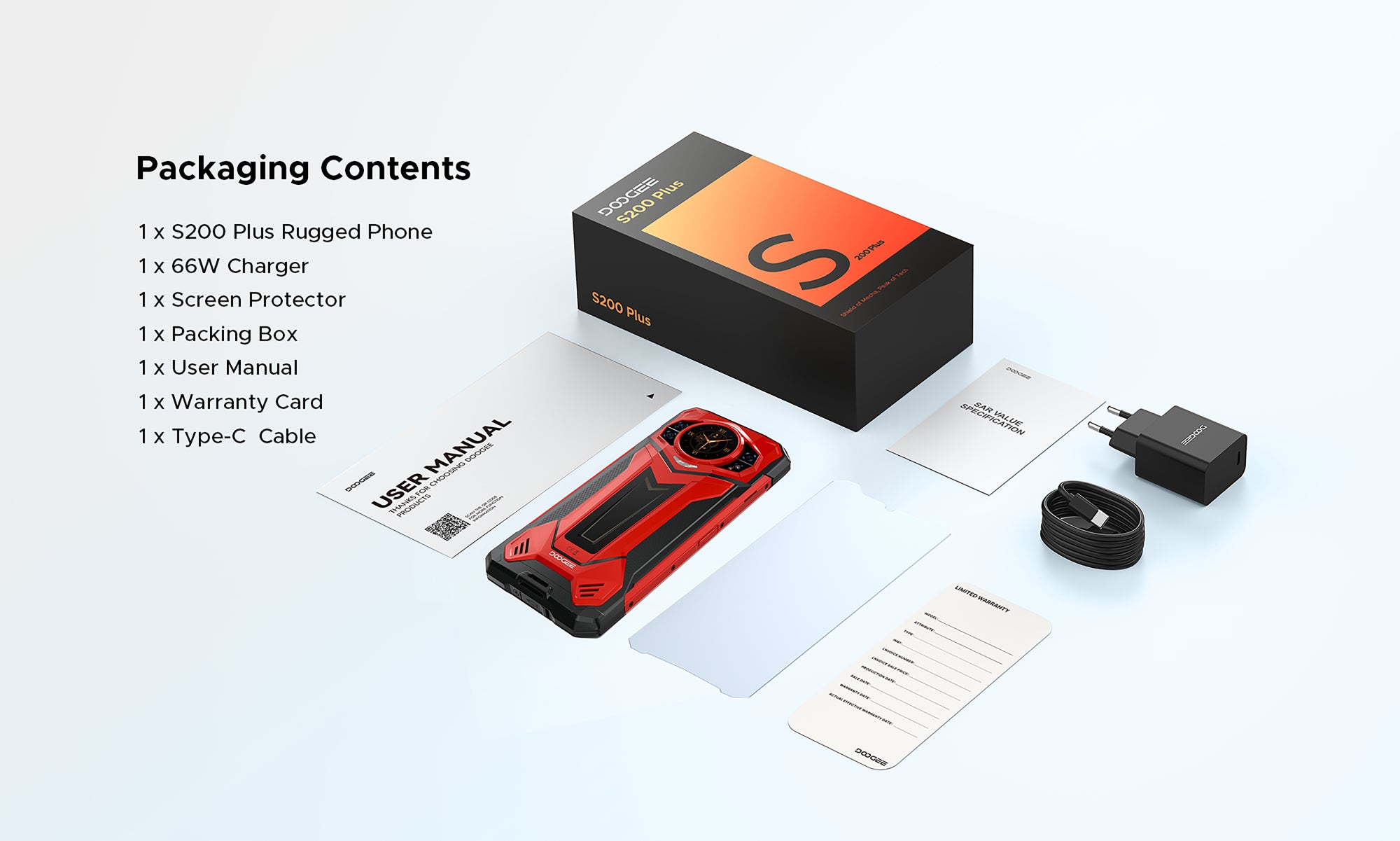 DOOGEE S200 Plus 512GB Memory, 36GB RAM (16GB+Up to 20GB Extended RAM), 10100mAh Battery 5G Rugged Smartphone (Global Version) 74 doogee.com