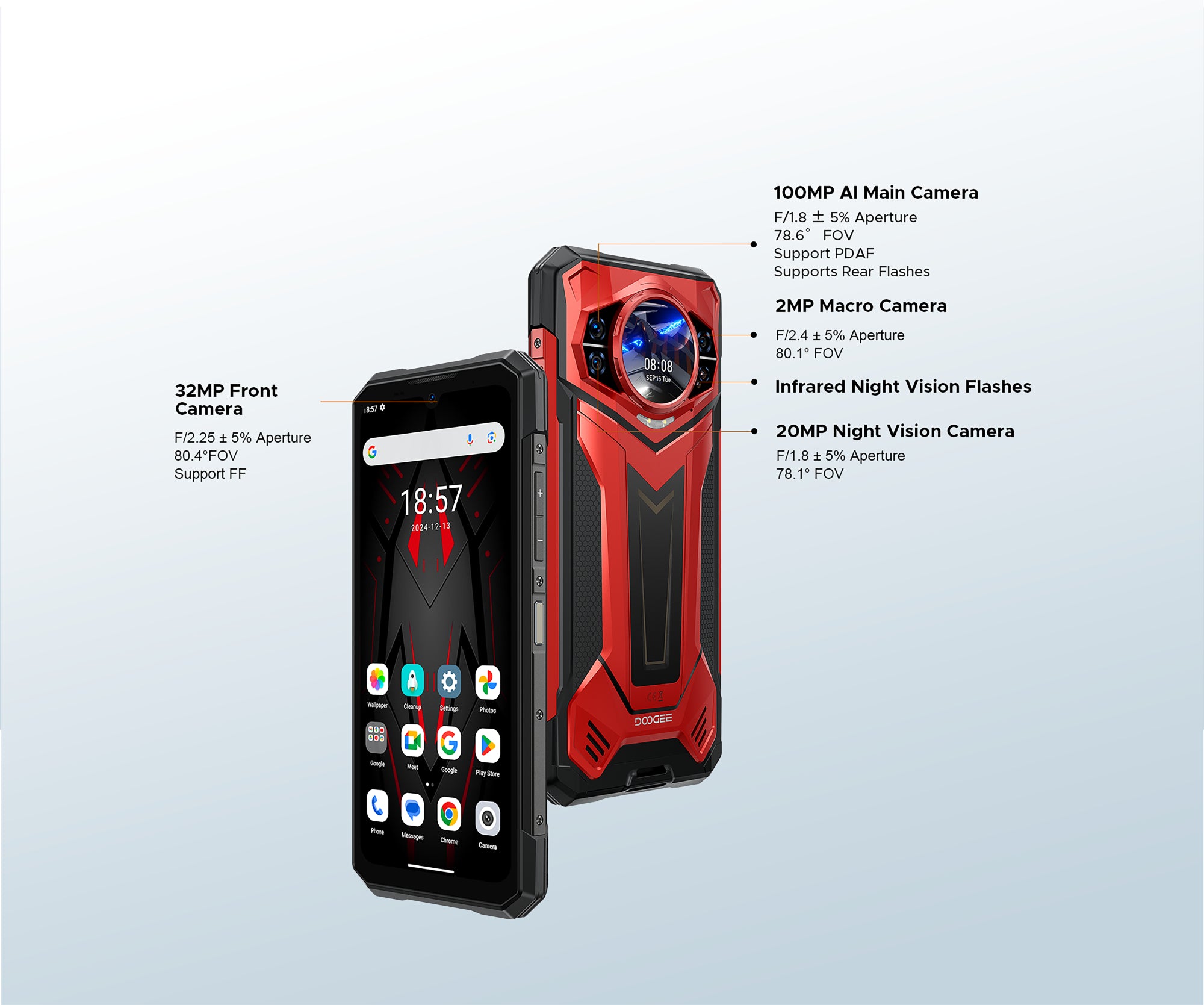 DOOGEE S200 Plus 512GB Memory, 36GB RAM (16GB+Up to 20GB Extended RAM), 10100mAh Battery 5G Rugged Smartphone (Global Version) 59 doogee.com