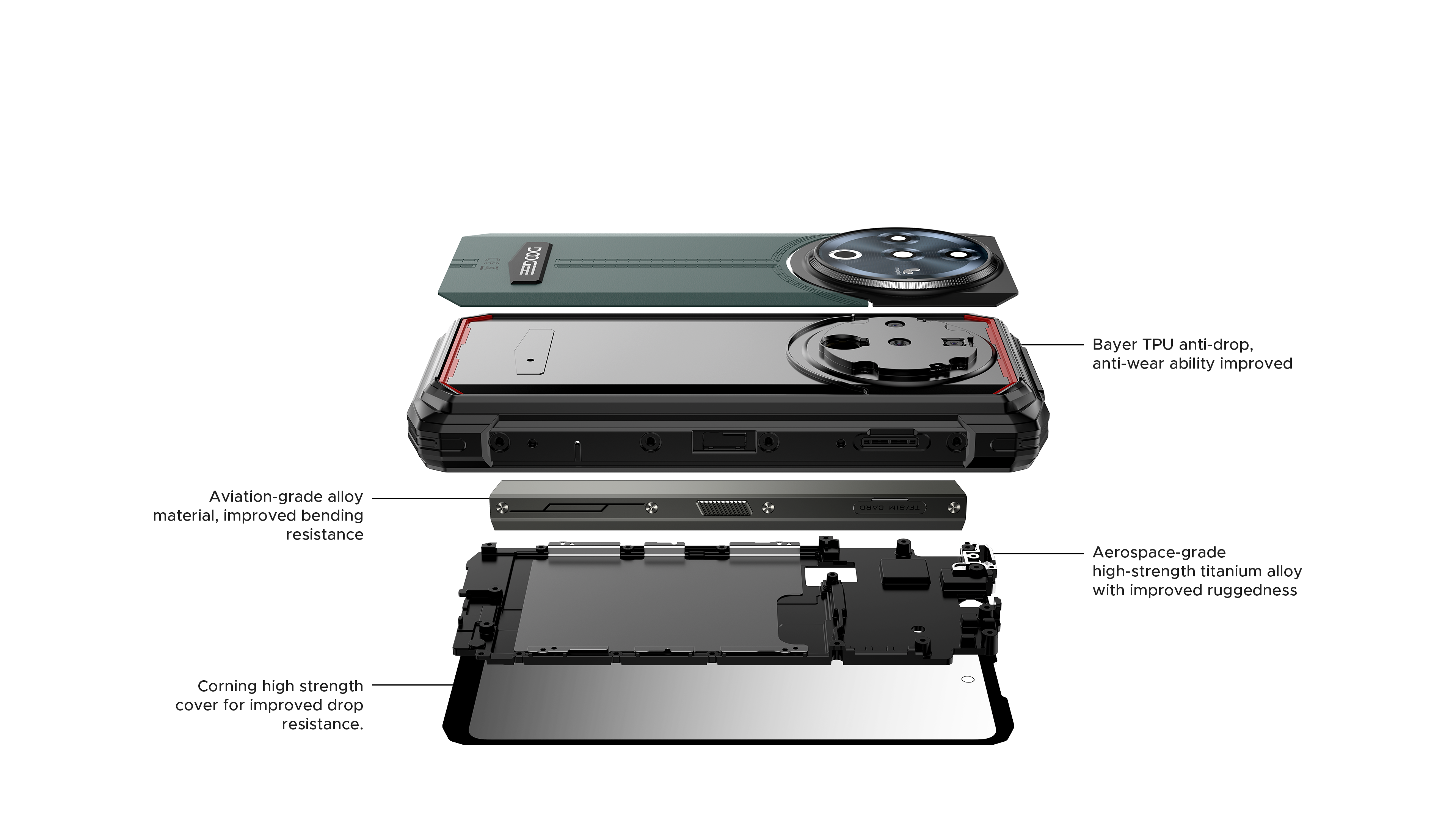 DOOGEE S PUNK Teléfono Móvil Resistente, 10800mAh 33W Impermeable DOOGEE S PUNK Teléfono Móvil Resistente, 10800mAh 33W Impermeable