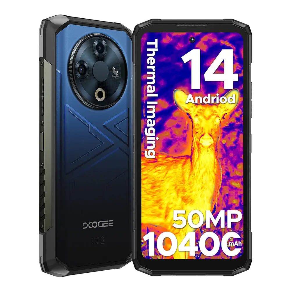 DOOGEE Fire 6 Thermal Imaging Night Vision Rugged Phone Android 14 DOOGEE