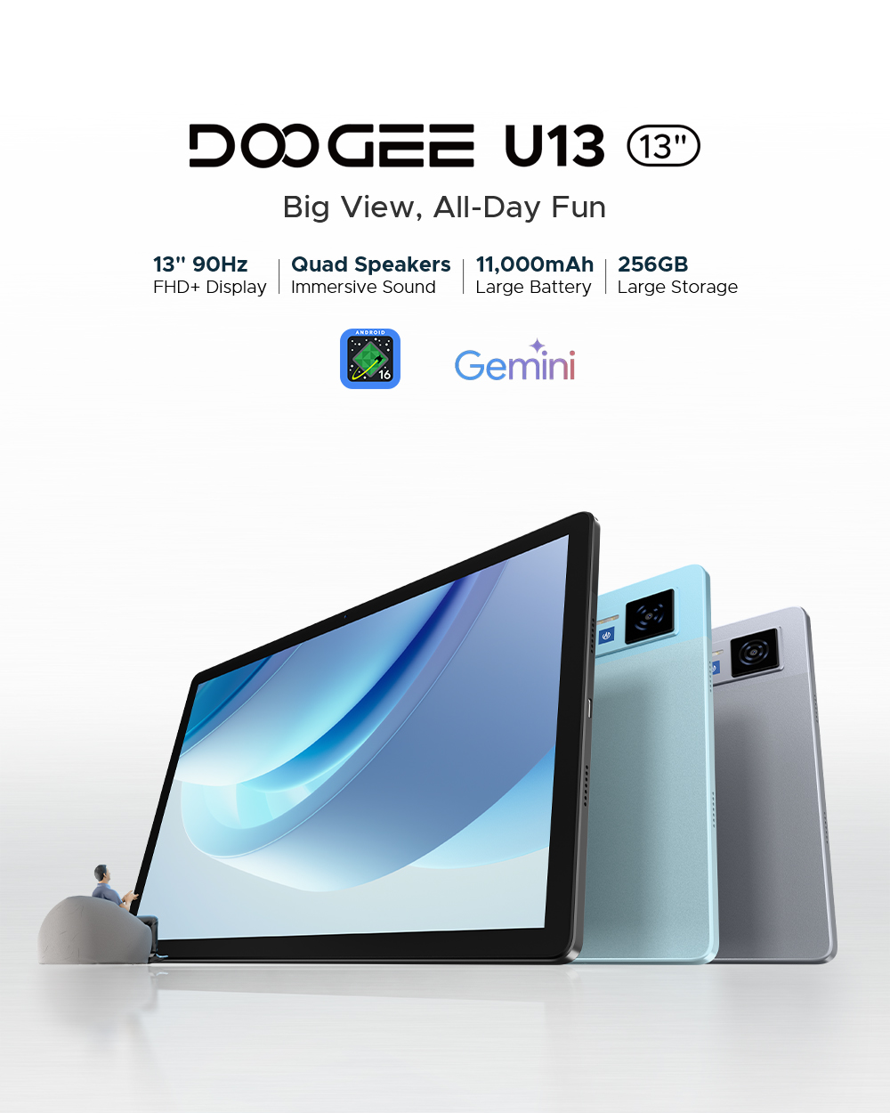 新品　DOOGEE U13 Android 16 タブレット　キーボード付き DOOGEE U13 11000mAh 13inch Android 16 Tablet – doogee.com
