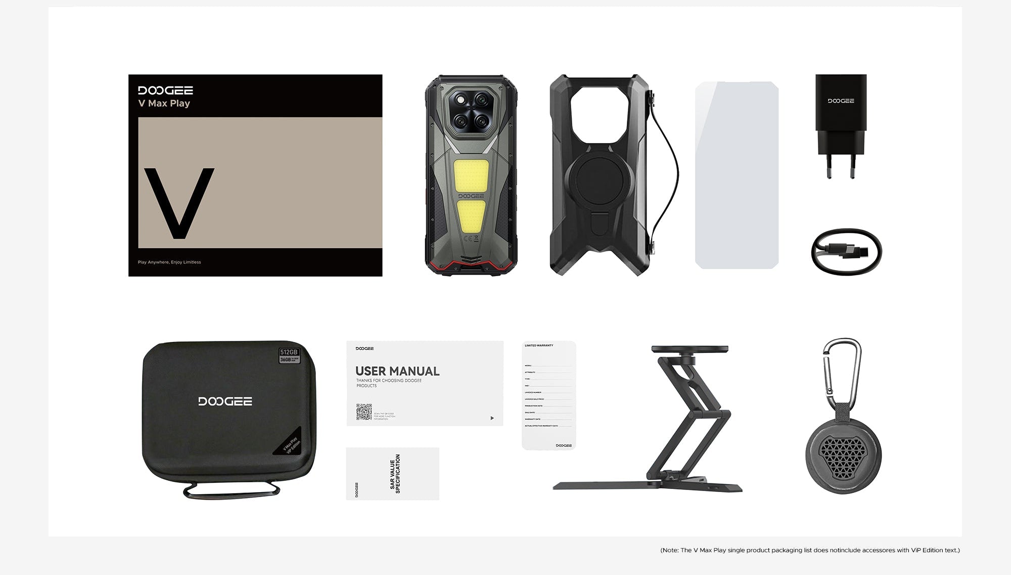 V Max Play packing list