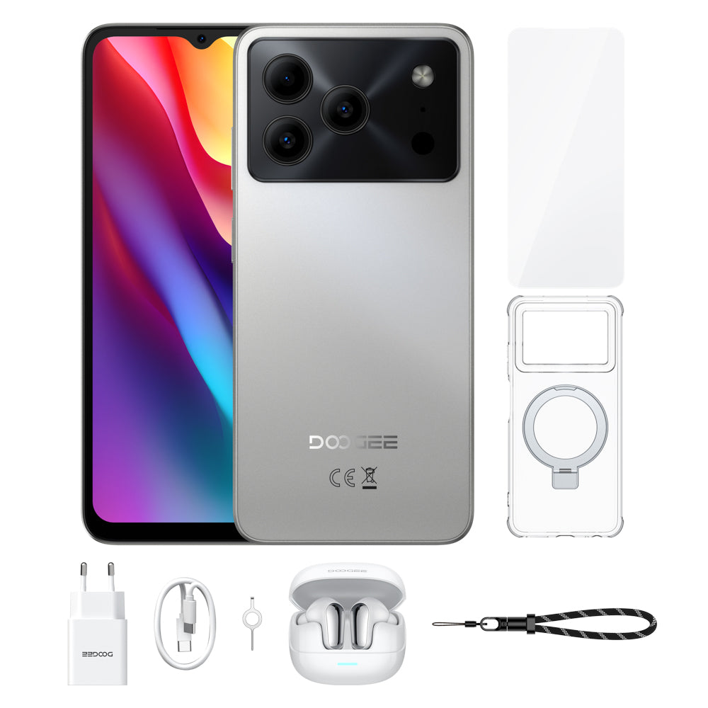 DOOGEE Note56 Android 16 Smartphone 6150mAh, Face Unlock, 90Hz Display(3+64GB)