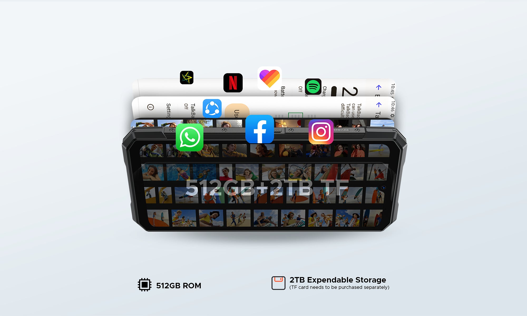 DOOGEE S200 Plus 512GB Memory, 36GB RAM (16GB+Up to 20GB Extended RAM), 10100mAh Battery 5G Rugged Smartphone (Global Version) 37 doogee.com