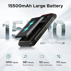 DOOGEE Fire 6 Power 15500mAh 18W 3-in-1Reverse Charging 50MP Camera Android 14 DOOGEE