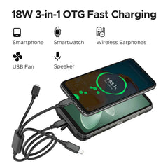 DOOGEE Fire 6 Power 15500mAh 18W 3-in-1Reverse Charging 50MP Camera Android 14 DOOGEE