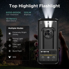 DOOGEE Fire 6 Power 15500mAh 18W 3-in-1Reverse Charging 50MP Camera Android 14 DOOGEE